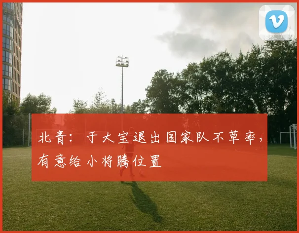 北青：于大宝退出国家队不草率，有意给小将腾位置